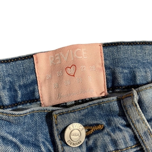 Revice Jeans Womens 26 Venus High Waist Cropped Lightyear Wash Star Skinny - Picture 7 of 10